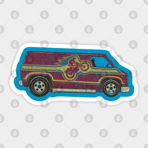 Motocross Super Van 1975 Sticker by JCD666